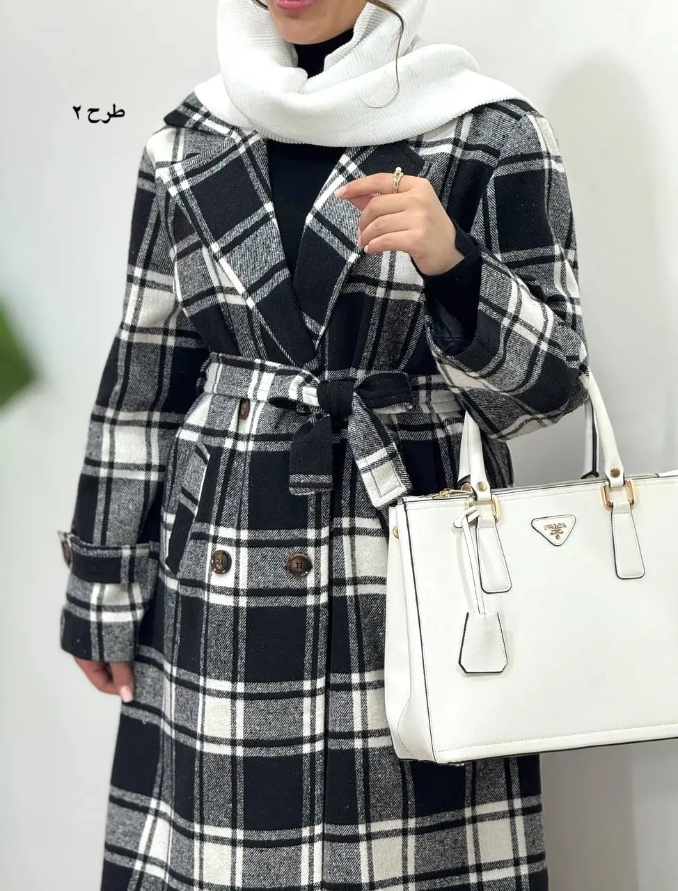 پالتو پشمی بلند آستردار شبنم